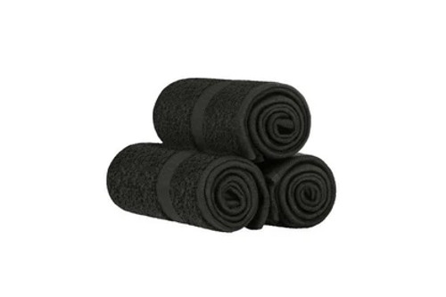 Oxford Black Salon and Spa Towel Bleach Proof (16" x 28"), 1 Dozen